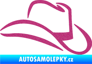 Samolepka Klobouk 002 pravá Ultra Metalic růžová