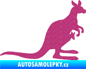 Samolepka Klokan 001 pravá Ultra Metalic růžová