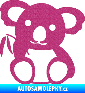 Samolepka Koala 001 pravá Ultra Metalic růžová