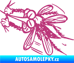 Samolepka Komár 002 levá Ultra Metalic růžová