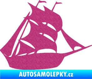 Samolepka Koráb 001 pravá Ultra Metalic růžová