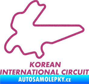 Samolepka Okruh Korean International Circuit Ultra Metalic růžová