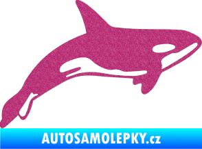 Samolepka Kosatka 001 pravá Ultra Metalic růžová