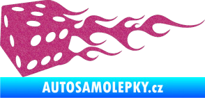 Samolepka Kostky 002 levá Ultra Metalic růžová
