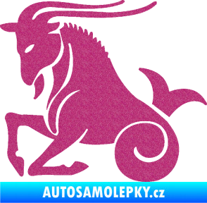 Samolepka Kozoroh 004 levá Ultra Metalic růžová