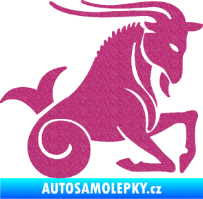 Samolepka Kozoroh 004 pravá Ultra Metalic růžová