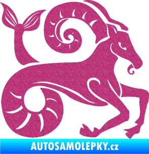 Samolepka Kozoroh 005 pravá Ultra Metalic růžová