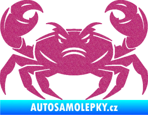 Samolepka Krab 003 Ultra Metalic růžová