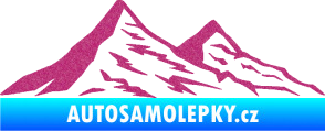 Samolepka Krajina hory 009 pravá Ultra Metalic růžová