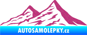 Samolepka Krajina hory 009 levá Ultra Metalic růžová