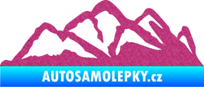 Samolepka Krajina hory 013 pravá Ultra Metalic růžová