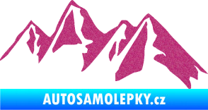 Samolepka Krajina hory 015 pravá Ultra Metalic růžová