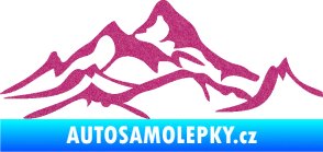Samolepka Krajina hory 017 pravá Ultra Metalic růžová