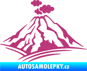 Samolepka Krajina hory 018 pravá Ultra Metalic růžová