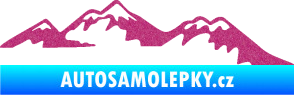 Samolepka Krajina hory 020 pravá Ultra Metalic růžová