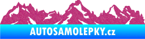 Samolepka Krajina hory 034 levá Ultra Metalic růžová