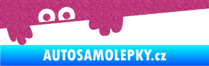 Samolepka Kuk 008 levá šmírák Ultra Metalic růžová