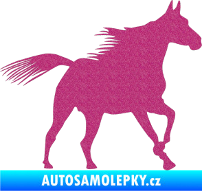 Samolepka Kůň 010 pravá Ultra Metalic růžová