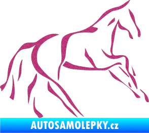 Samolepka Kůň 024 pravá Ultra Metalic růžová