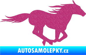 Samolepka Kůň 029 pravá Ultra Metalic růžová