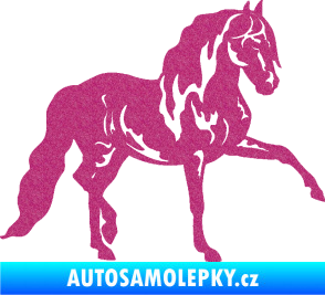 Samolepka Kůň 039 pravá Ultra Metalic růžová
