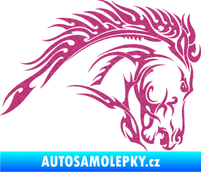 Samolepka Kůň 042 pravá Ultra Metalic růžová