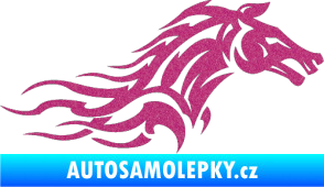 Samolepka Kůň 078 pravá Ultra Metalic růžová
