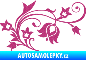 Samolepka Květina dekor 002 pravá Ultra Metalic růžová