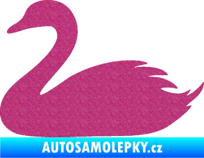 Samolepka Labuť 001 levá Ultra Metalic růžová