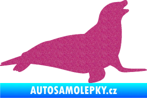 Samolepka Lachtan 002 pravá Ultra Metalic růžová
