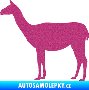 Samolepka Lama 001 levá Ultra Metalic růžová