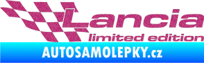 Samolepka Lancia limited edition levá Ultra Metalic růžová