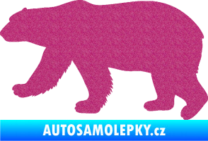 Samolepka Lední medvěd 002 levá Ultra Metalic růžová