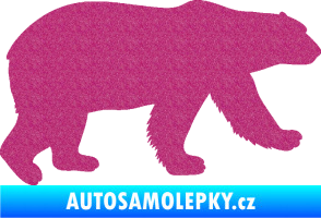 Samolepka Lední medvěd 002 pravá Ultra Metalic růžová