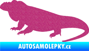 Samolepka Leguán 001 levá Ultra Metalic růžová