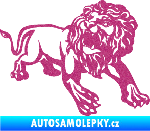 Samolepka Lev 006 pravá Ultra Metalic růžová