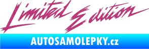 Samolepka Limited edition new 001 v řádce Ultra Metalic růžová