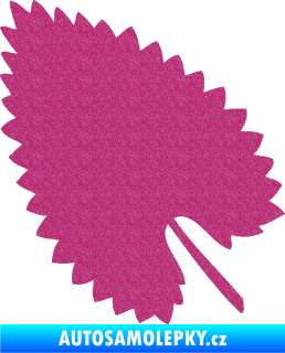 Samolepka List 001 levá Ultra Metalic růžová