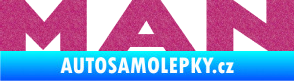 Samolepka MAN nápis Ultra Metalic růžová