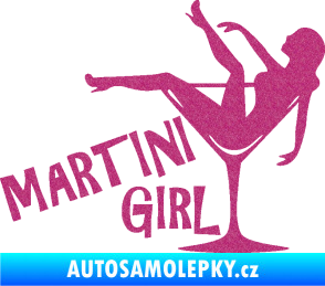 Samolepka Martini girl Ultra Metalic růžová