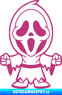 Samolepka Maska 002 pravá vřískot Ultra Metalic růžová