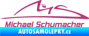 Samolepka Michael Schumacher 002 Ultra Metalic růžová
