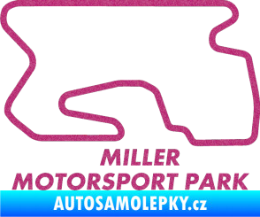Samolepka Okruh Miller Motorsport Park outer Ultra Metalic růžová