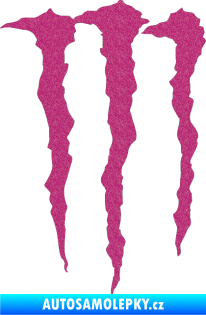 Samolepka Monster Energy 002 Ultra Metalic růžová