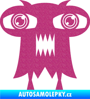 Samolepka Monstrum 003 levá Ultra Metalic růžová
