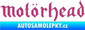 Samolepka Motorhead rovný Ultra Metalic růžová
