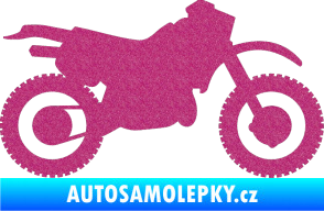 Samolepka Motorka 003 pravá Ultra Metalic růžová