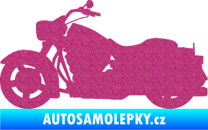 Samolepka Motorka 045 levá Harley Davidson Ultra Metalic růžová