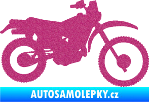 Samolepka Motorka 046 pravá Ultra Metalic růžová