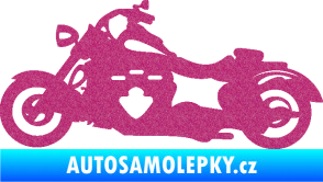 Samolepka Motorka 056 levá Ultra Metalic růžová
